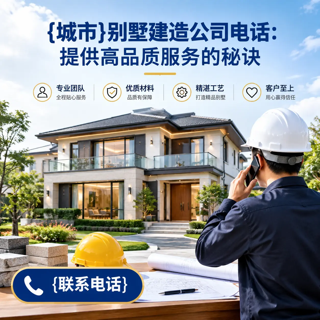 钟山别墅建造公司电话:提供高品质服务的秘诀