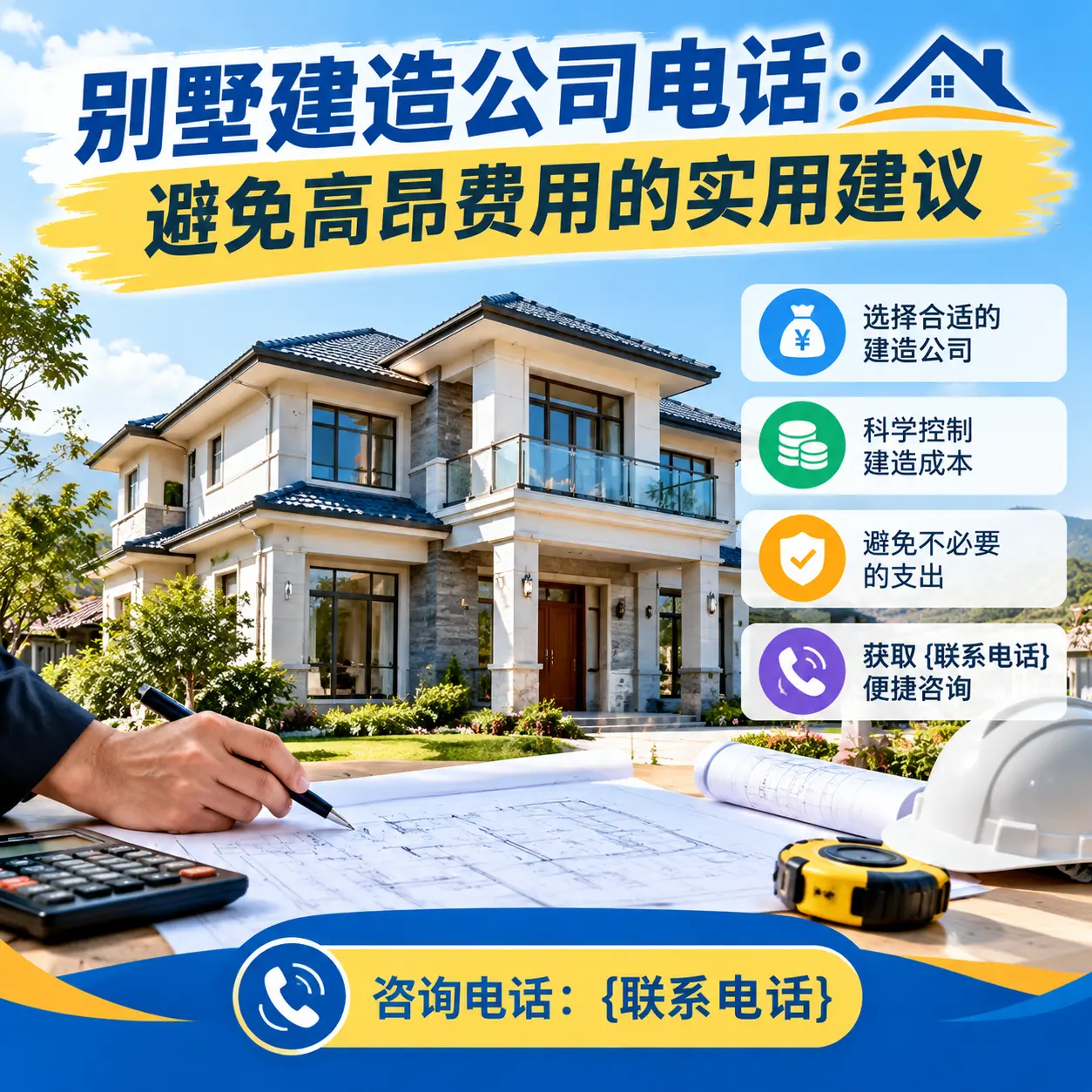 钟山别墅建造公司电话:避免高昂费用的实用建议