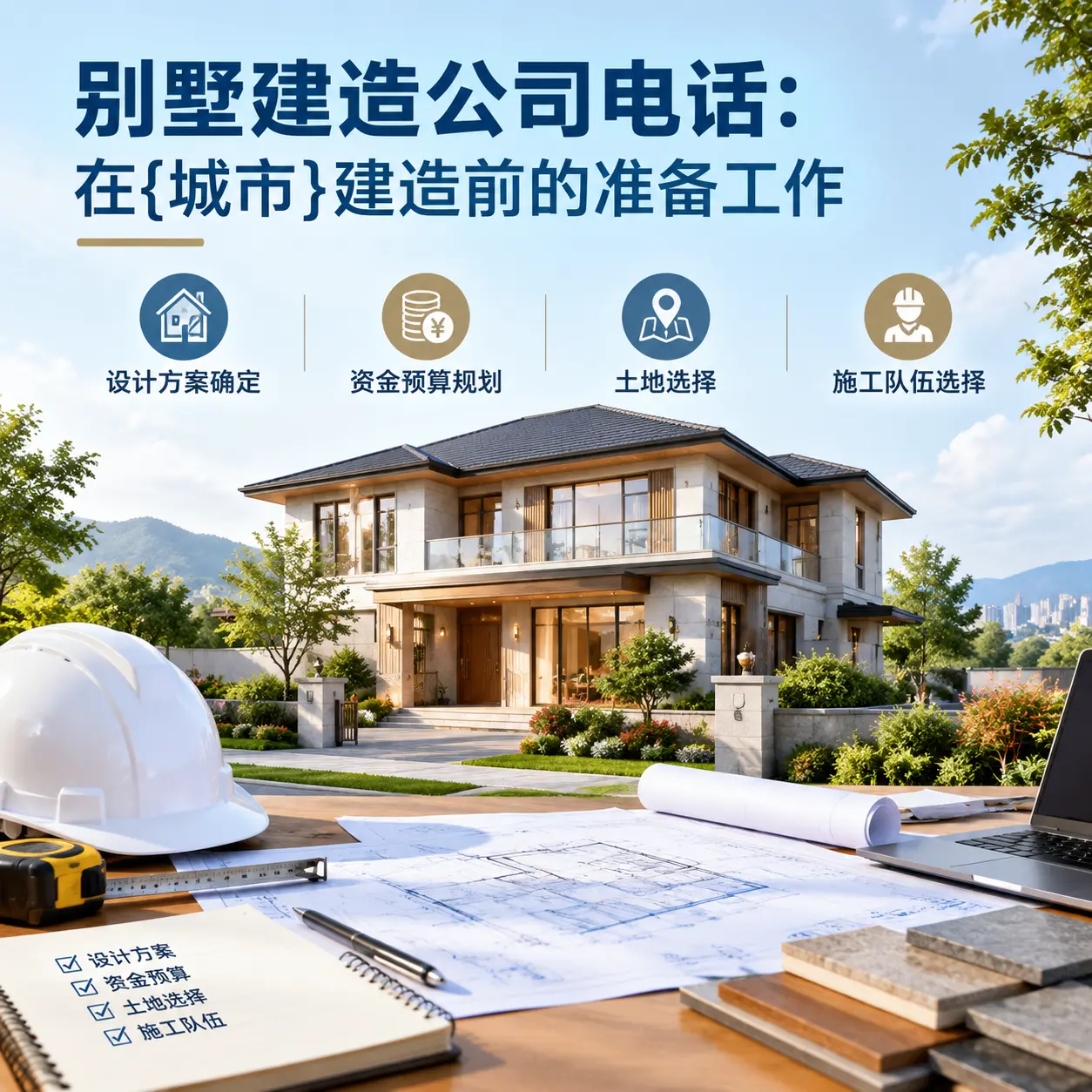 别墅建造公司电话:在钟山建造前的准备工作