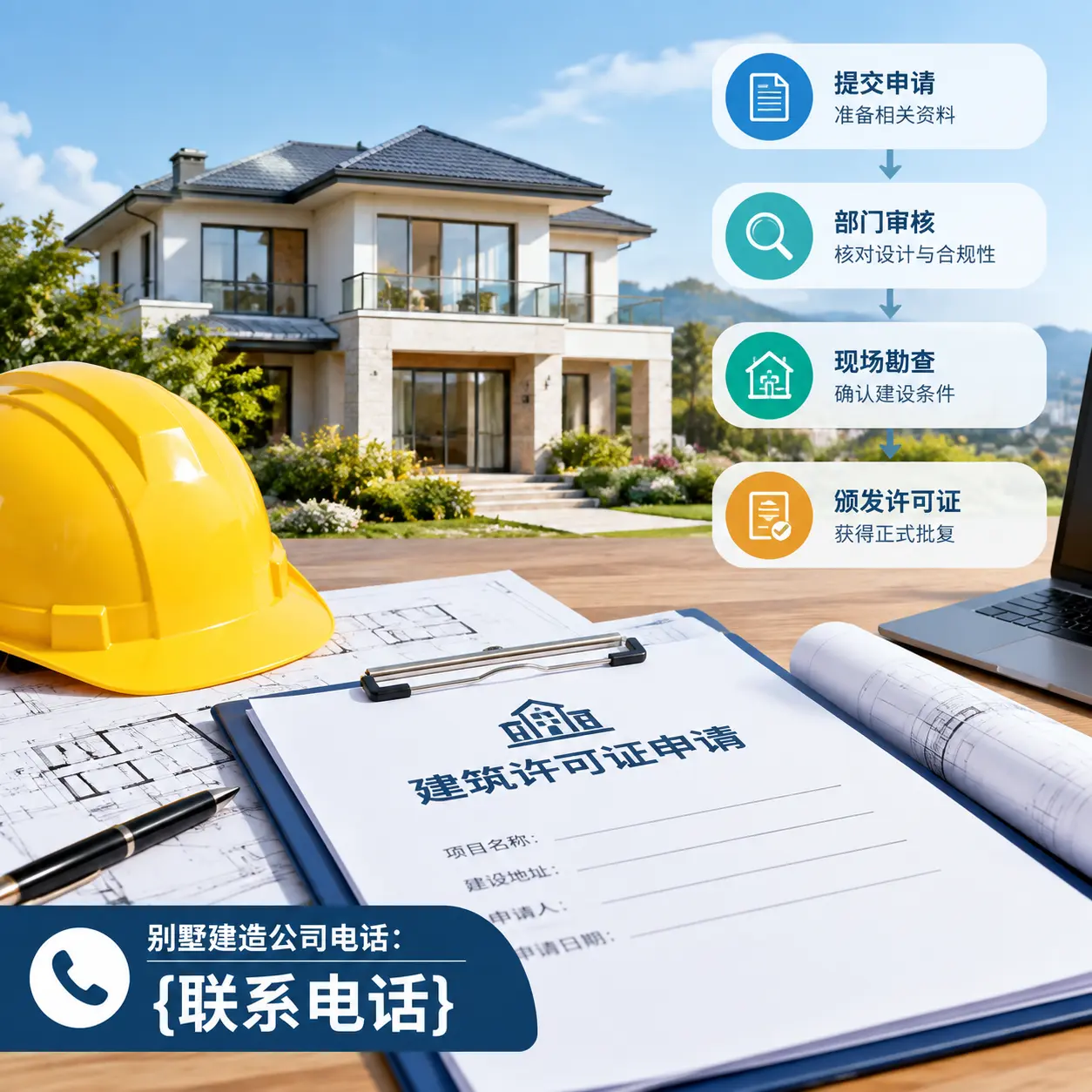 别墅建造公司电话:在钟山建造前的准备工作