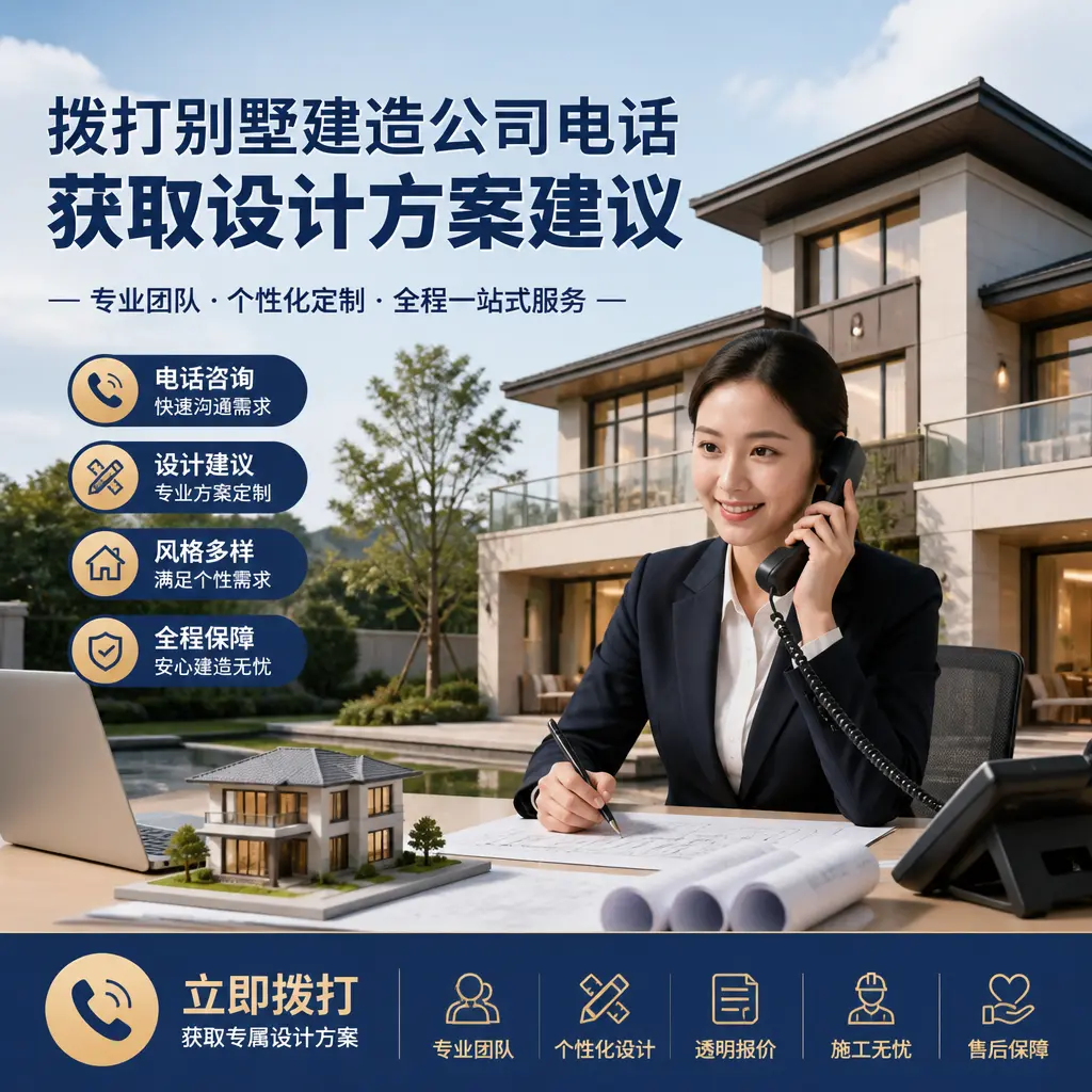 拨打钟山别墅建造公司电话,获取设计方案建议