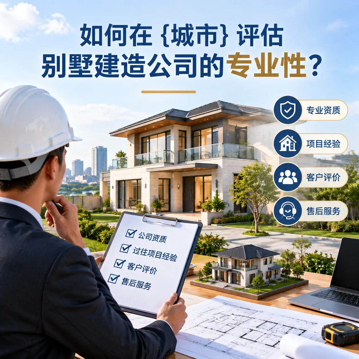 如何在 钟山 评估别墅建造公司的专业性？