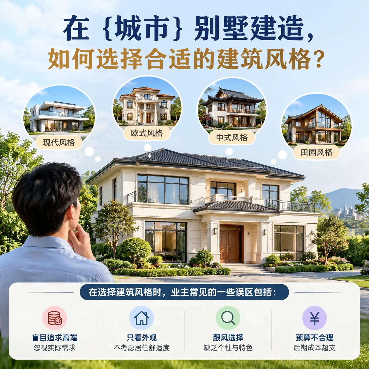 在 钟山 别墅建造，如何选择合适的建筑风格？