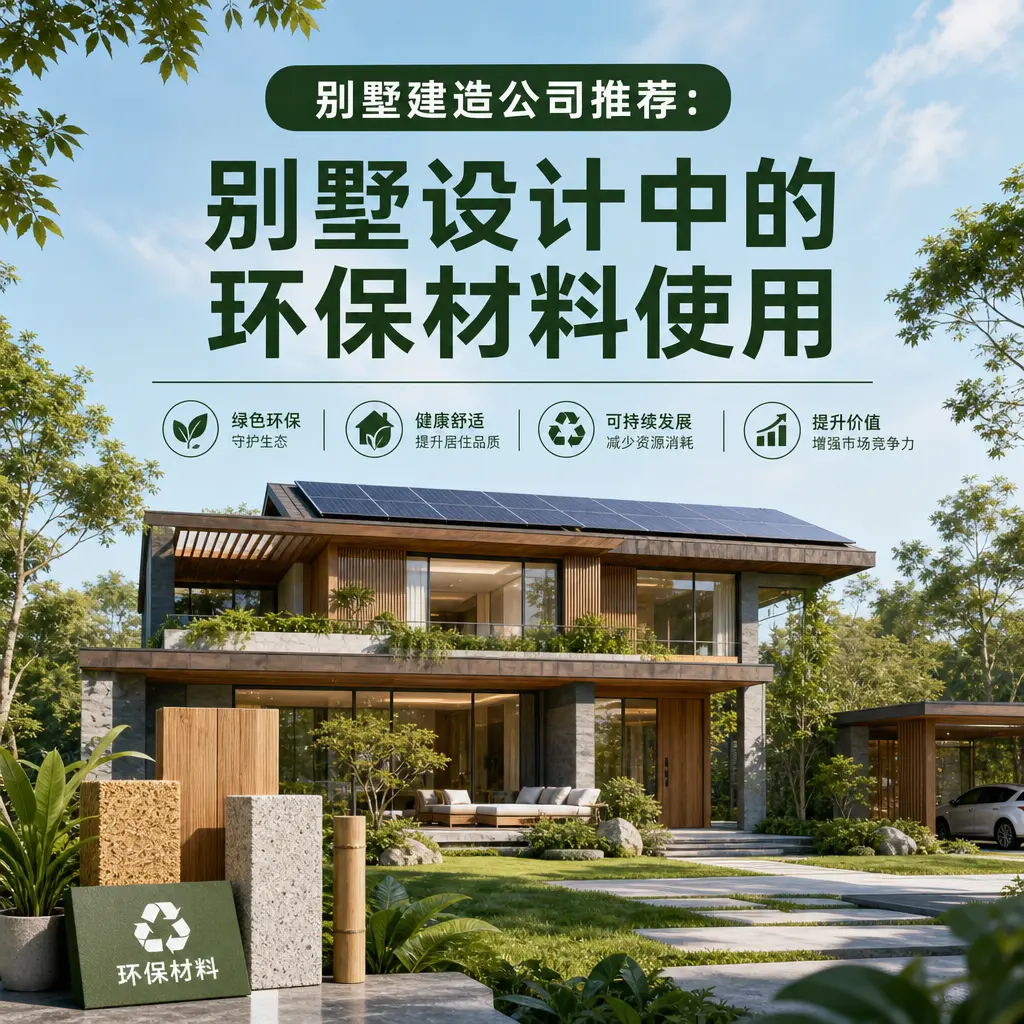 别墅建造公司推荐: 钟山 别墅设计中的环保材料使用