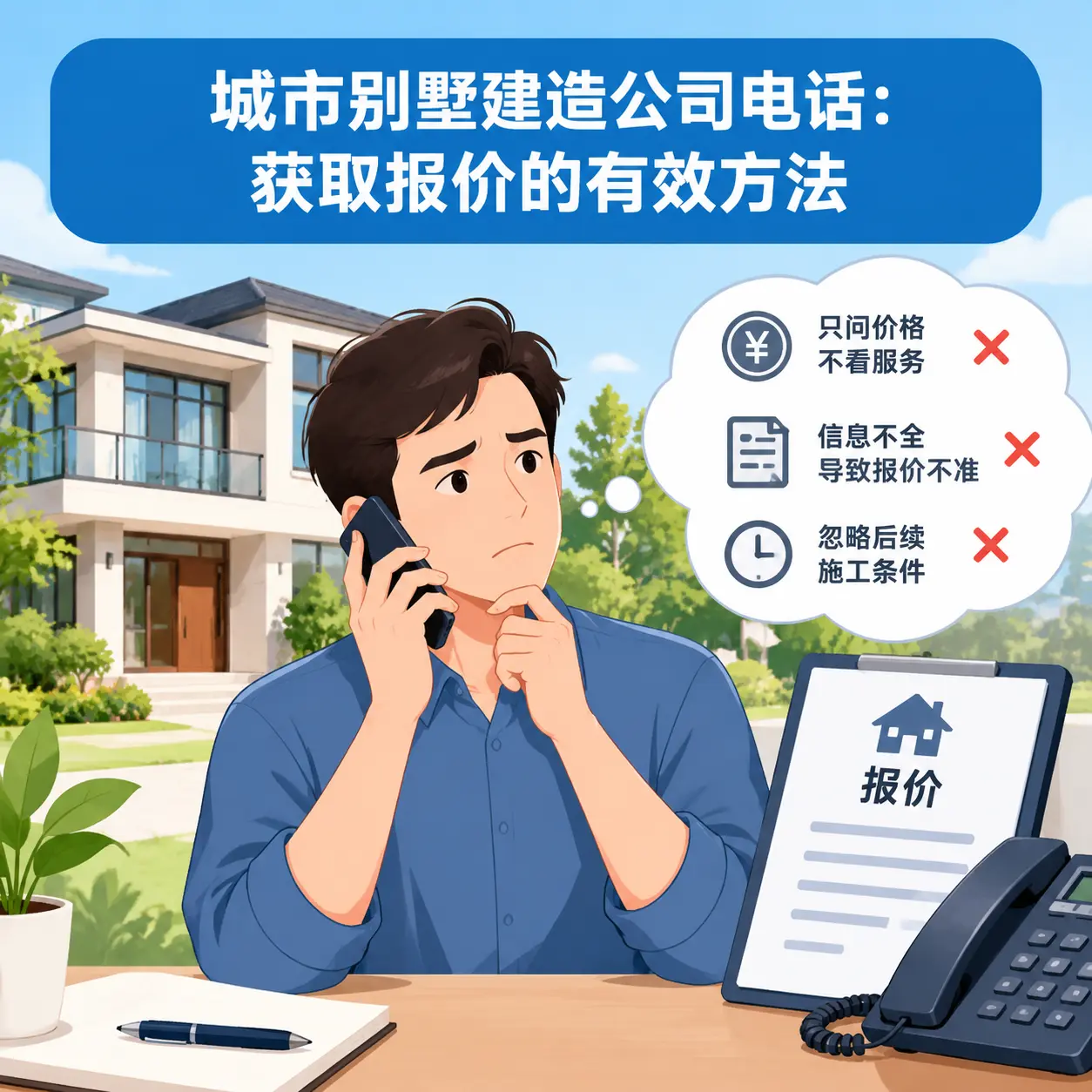 钟山别墅建造公司电话:获取报价的有效方法