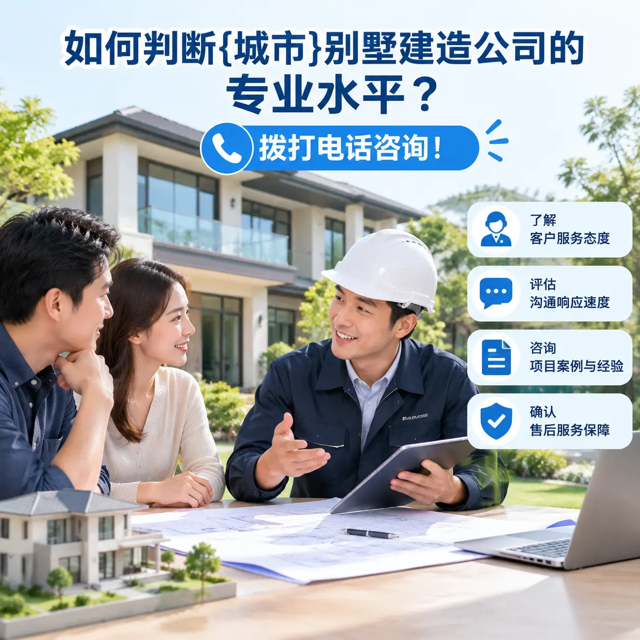 如何判断钟山别墅建造公司的专业水平?拨打电话咨询!